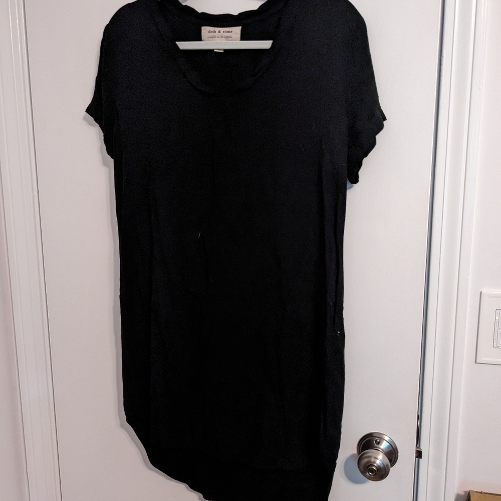 Cloth & Stone Black tee shirt dress